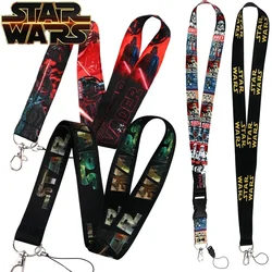 Star Wars Baby Yoda Lanyard for Keys Chain Cute Keychain Badge Holder ID Credit Card Pass Hang Rope Lariat Mobile Phone Charm