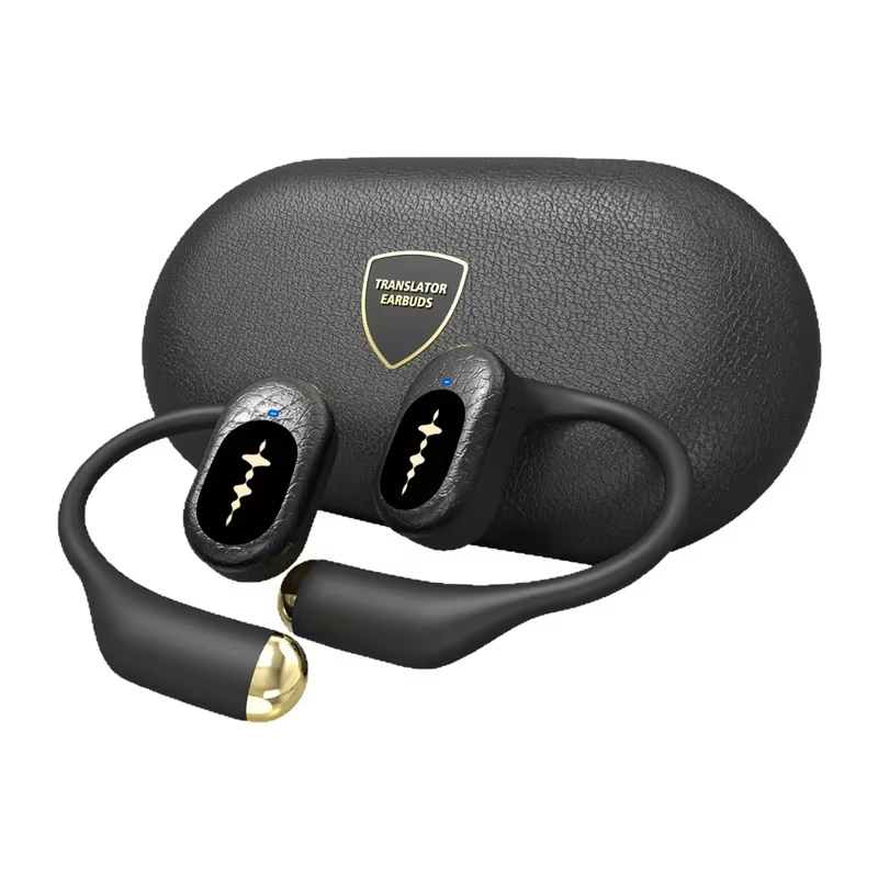 

Translation Earphones Wireless 5.4 Bluetooth Ear Hook Wireless Earphones HiFi Stereo Sports Gaming Headsets LED Touch Control Ea