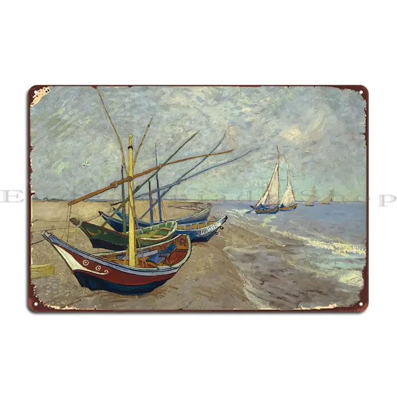 Vincent Van Gogh Metal Sign Designing Plates Create Club Mural Tin Sign Poster