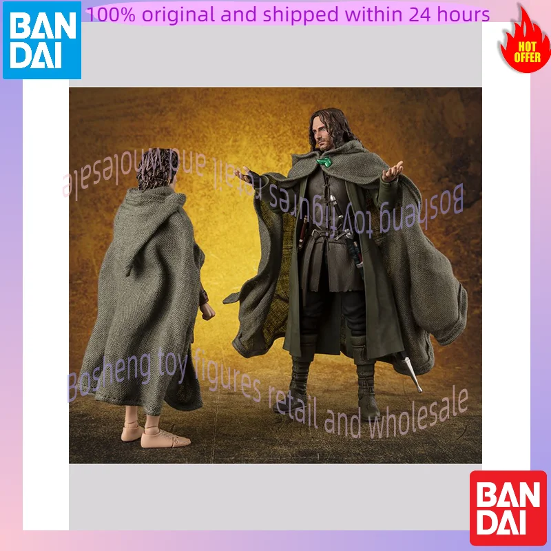

100% In Stock Original Bandai S.H.Figuarts SHF Aragorn Lord of The Rings Fellowship of Ring Anime Action Model Toys
