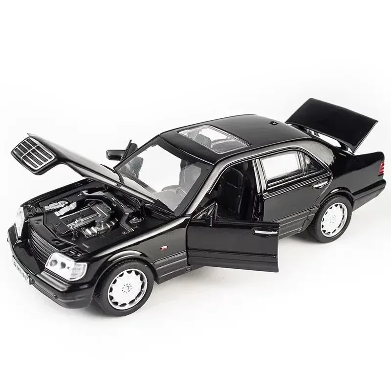 1:32 Mercedes Benz S W140 modelo de aleación luz de sonido de coche luz extraíble sonido aleación vehículo modelo juguetes para regalos recomendados