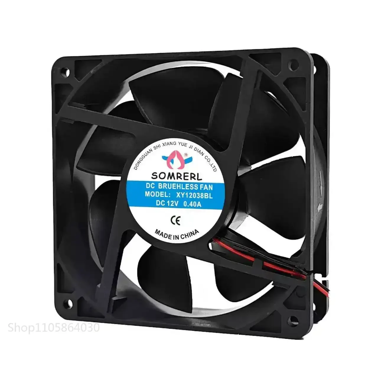 LY For SOMRERL XY12038BL DC 12V 0.40A 4.8W 12038 120x120x38mm 2Pin Dual Ball Bearing Server Inverter Chassis Enclosure Case Fan