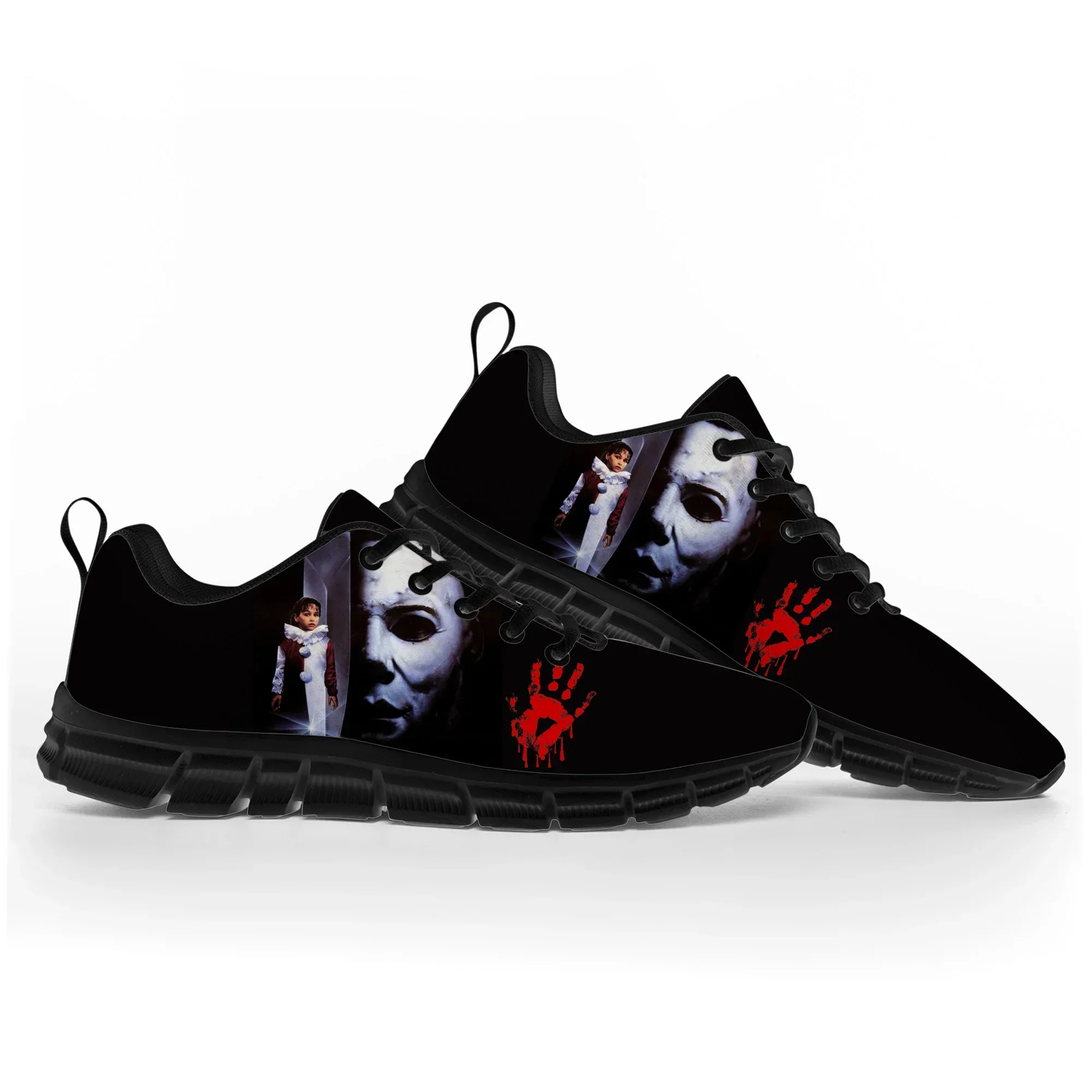 Zapatos deportivos de terror para Halloween para hombres, mujeres, adolescentes, niños, zapatillas casuales personalizadas, zapatos de pareja de alta calidad