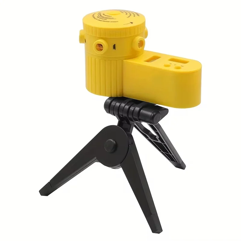 Multifunction 4 In 1 Laser Level Measuring Tool with Rotating Tripod Household Vertical Horizontal Accurate Leveling Ruler