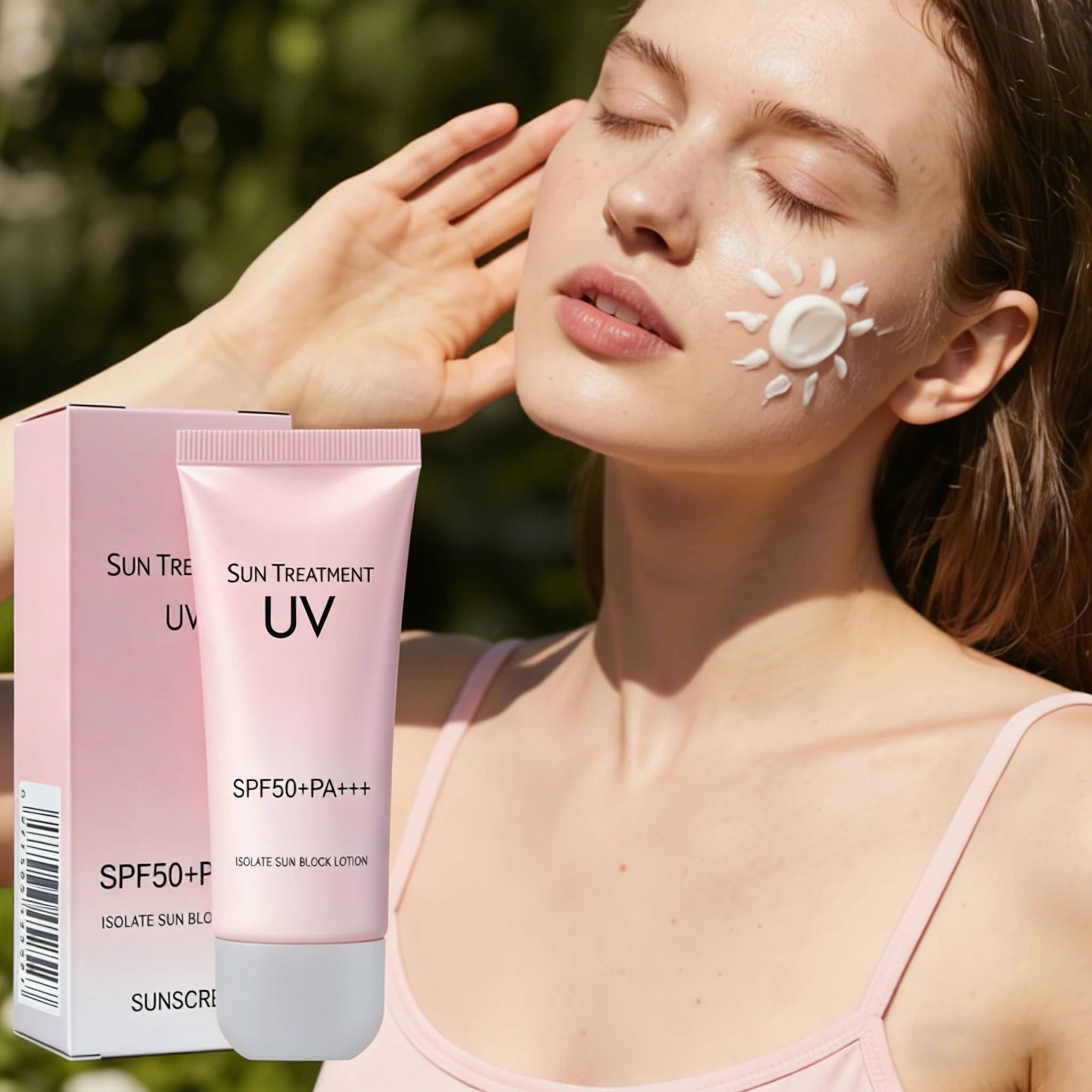 Sunscreen SPF 50+ Sun Cream Facial Body Skin Protective Cream Oil-control Moisturizing Face Body Skin Care 60ml