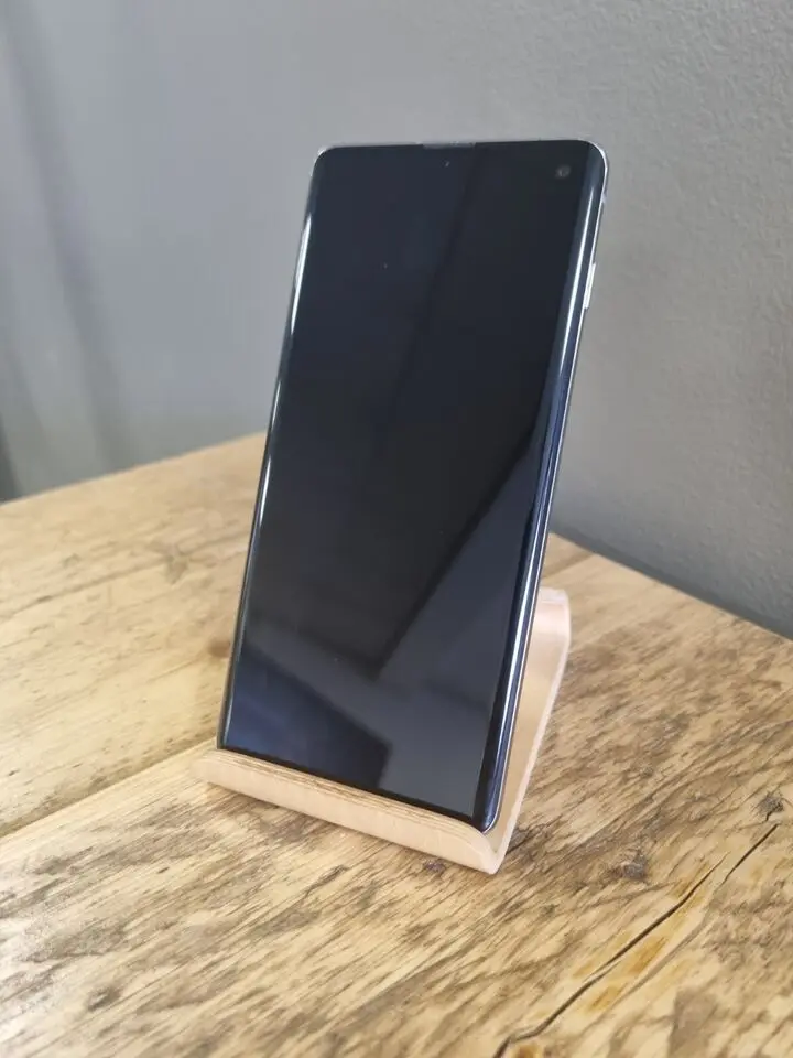 هاتف سامسونج جالاكسي S10 G973U1 G973F 4G بشاشة 6.1 بوصة وذاكرة وصول عشوائي 8 جيجابايت وذاكرة قراءة فقط 128 جيجابايت وبصمة الإصبع Snapdragon855 ثماني النواة هاتف ذكي أصلي