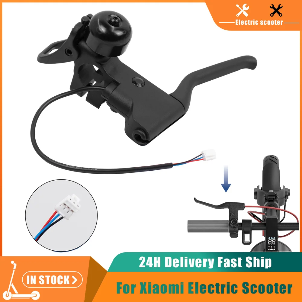

Ручки тормоза для электросамоката Xiaomi 4 / Mi4 Pro: Комплект тормозных рычагов с звонком