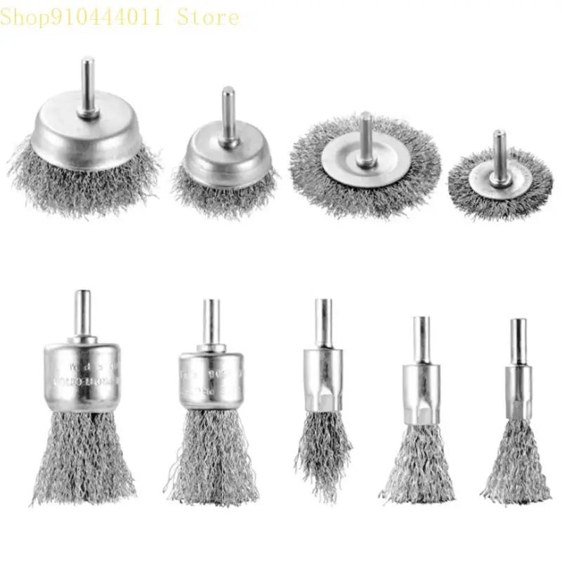 28gf Professional 9pcs Drill Forw Wheel Set Durability Carbone Steel Roue Brosses