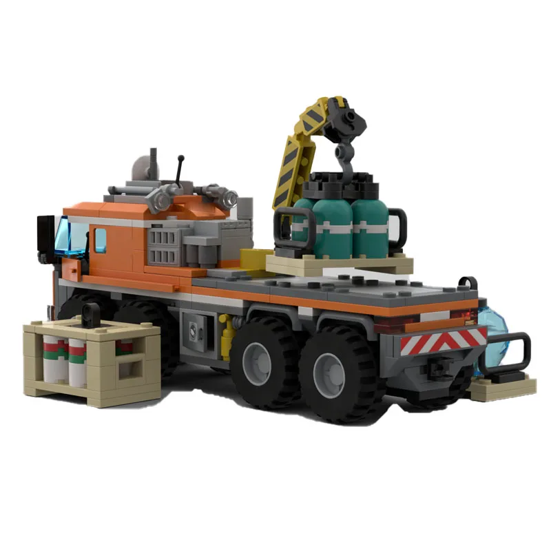 

MOC-172321 Classic City Cargo Truck Building Block Model, 388 Pieces, Boys' and Children's Birthday and Christmas Toy Gift