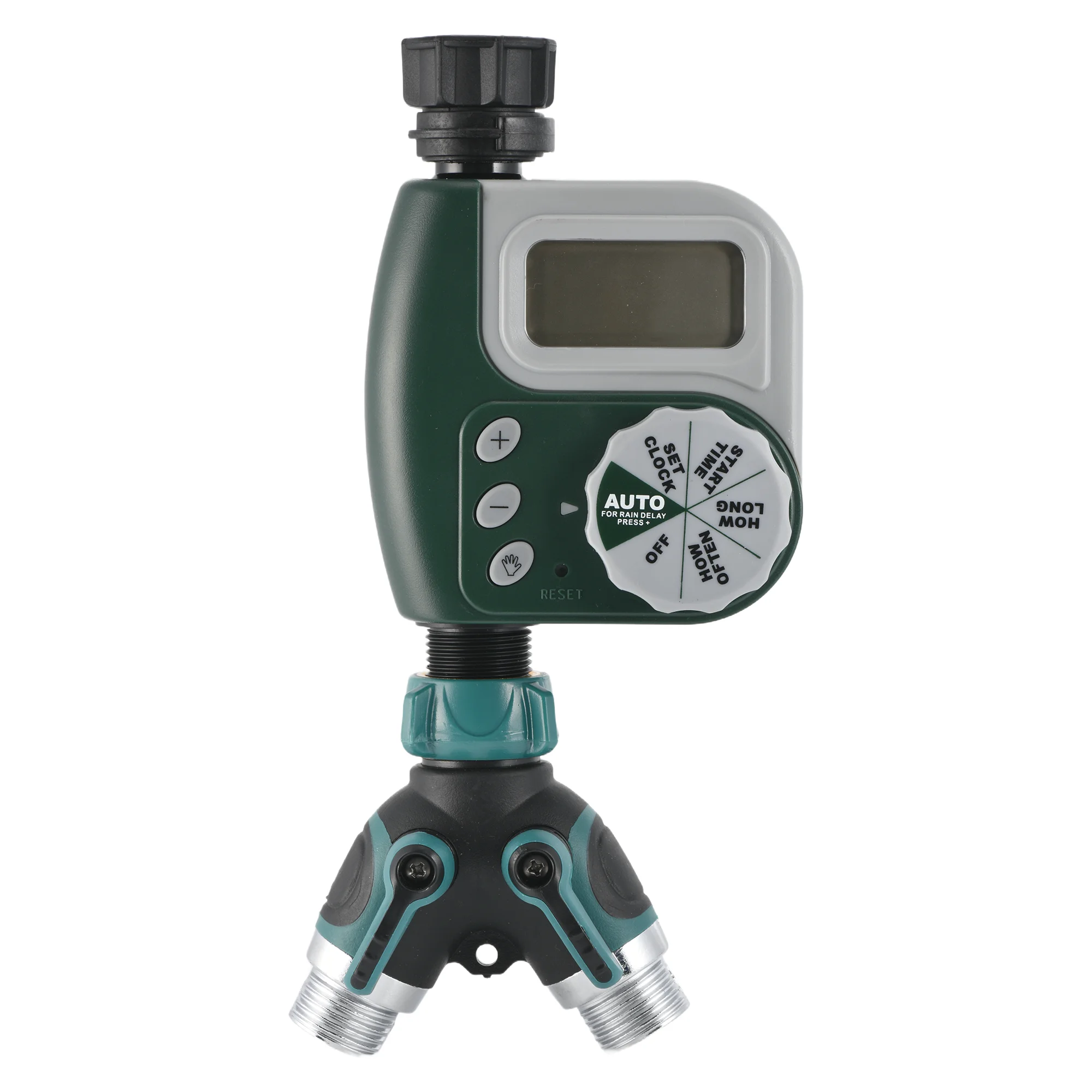 

3/4 Inch 2-Way Garden Hose Splitter Y-Type Outdoor Faucet Watering Connector Dual Outlet Tap Distributor