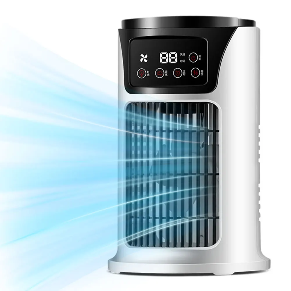 Fan 6H Timer Air Cooler Fan 6 Speeds Water Cooling Fan 300ML Water Tank for Home Bedroom Office