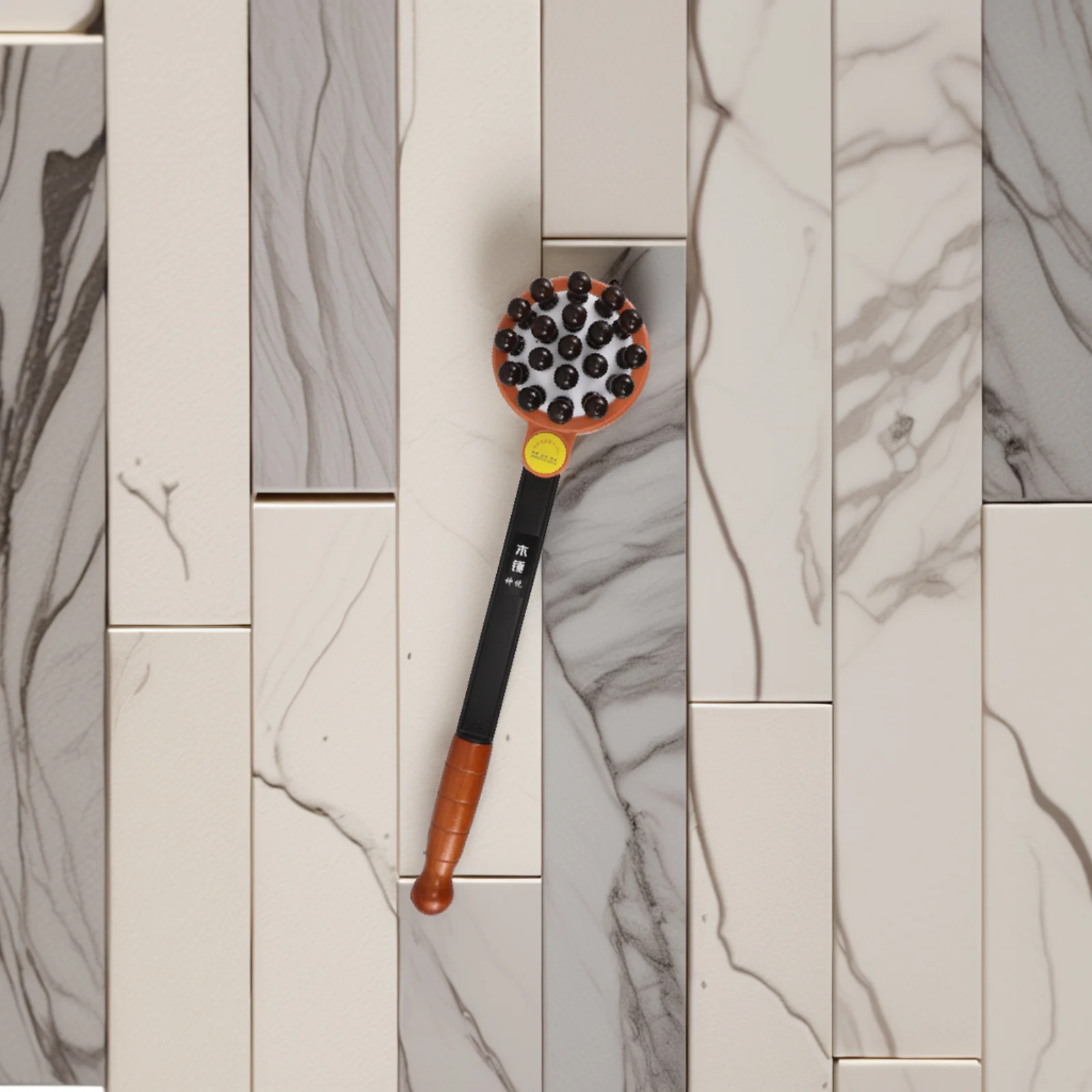 

Portable Wooden Bead Massage Stick for Neck Back Acupoint Handheld Tool