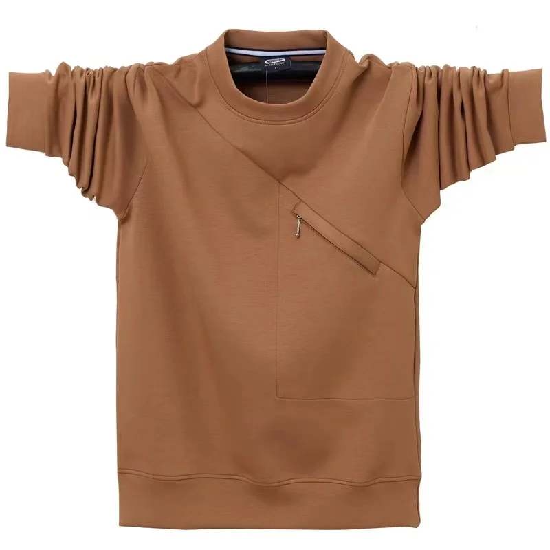 

Men's autumn and winter sports sweatshirts Men's round neck pullover loose sweatshirt Large size breathable long sleeve T-shirt