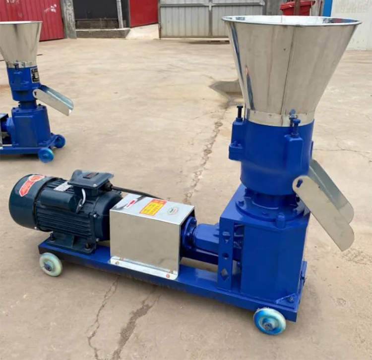 เครื่องอัดเม็ดอาหารสัตว์ขนาดเล็ก 220V สำหรับปลา ไก่ สุกร สัตว์ปีก และสัตว์อื่นๆ