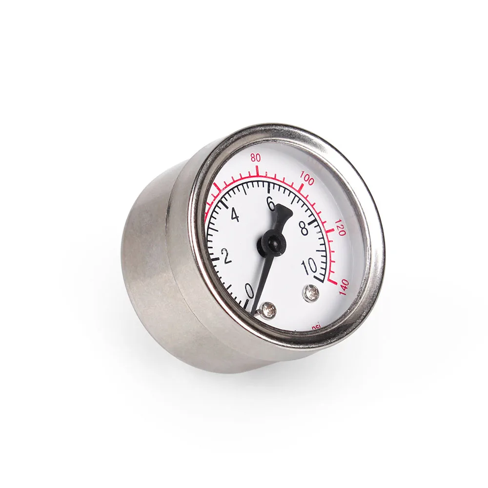 1/8 ด้าย NPT การใช้เครื่องวัดความดันไม่มีของเหลว 0-140PSI เครื่องวัดความดันน้ํามันตัวควบคุมรถ Retrofit อะไหล่ CAP012