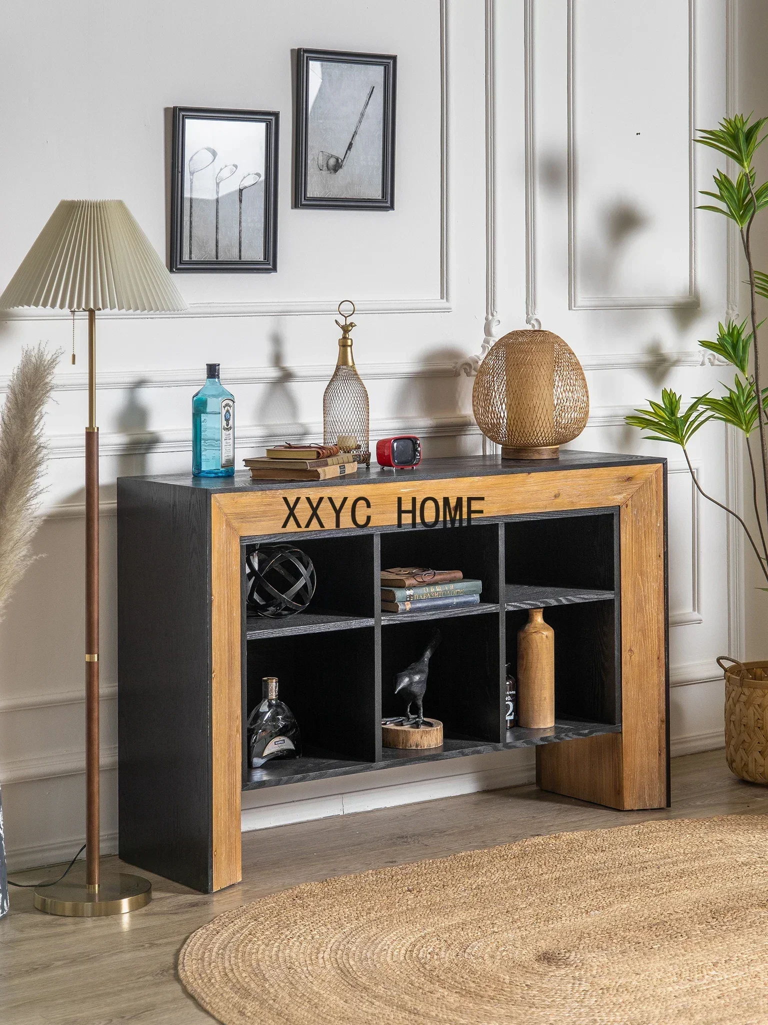 

Small Apartment Wall Display Cabinet Living Room Entrance Curio Cabinet