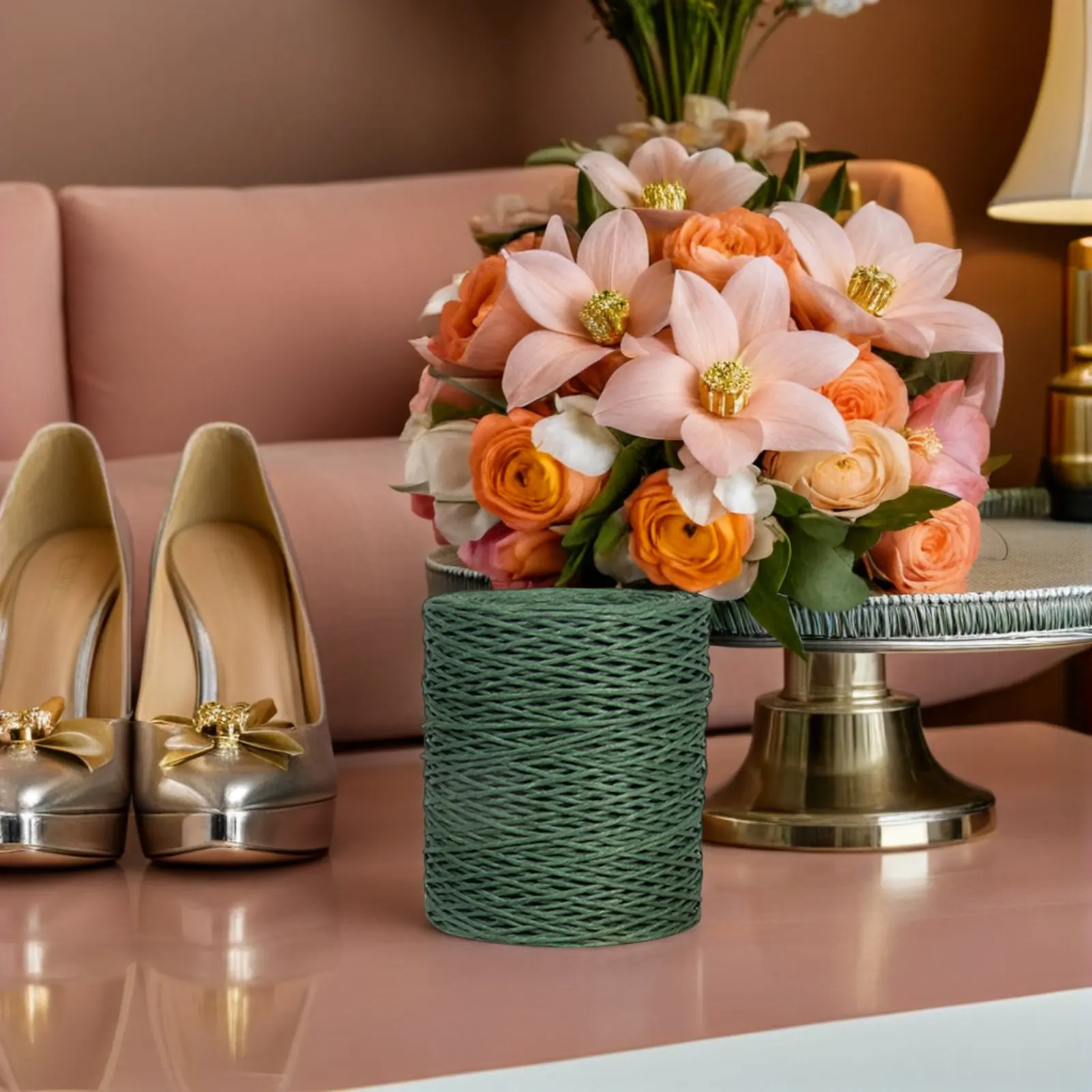 

1 рулон, 210 м, белая проволока для связывания цветов, прочная, тонкая, гибкая, в деревенском стиле, для флористических композиций, подарочной упаковки, вечеринок