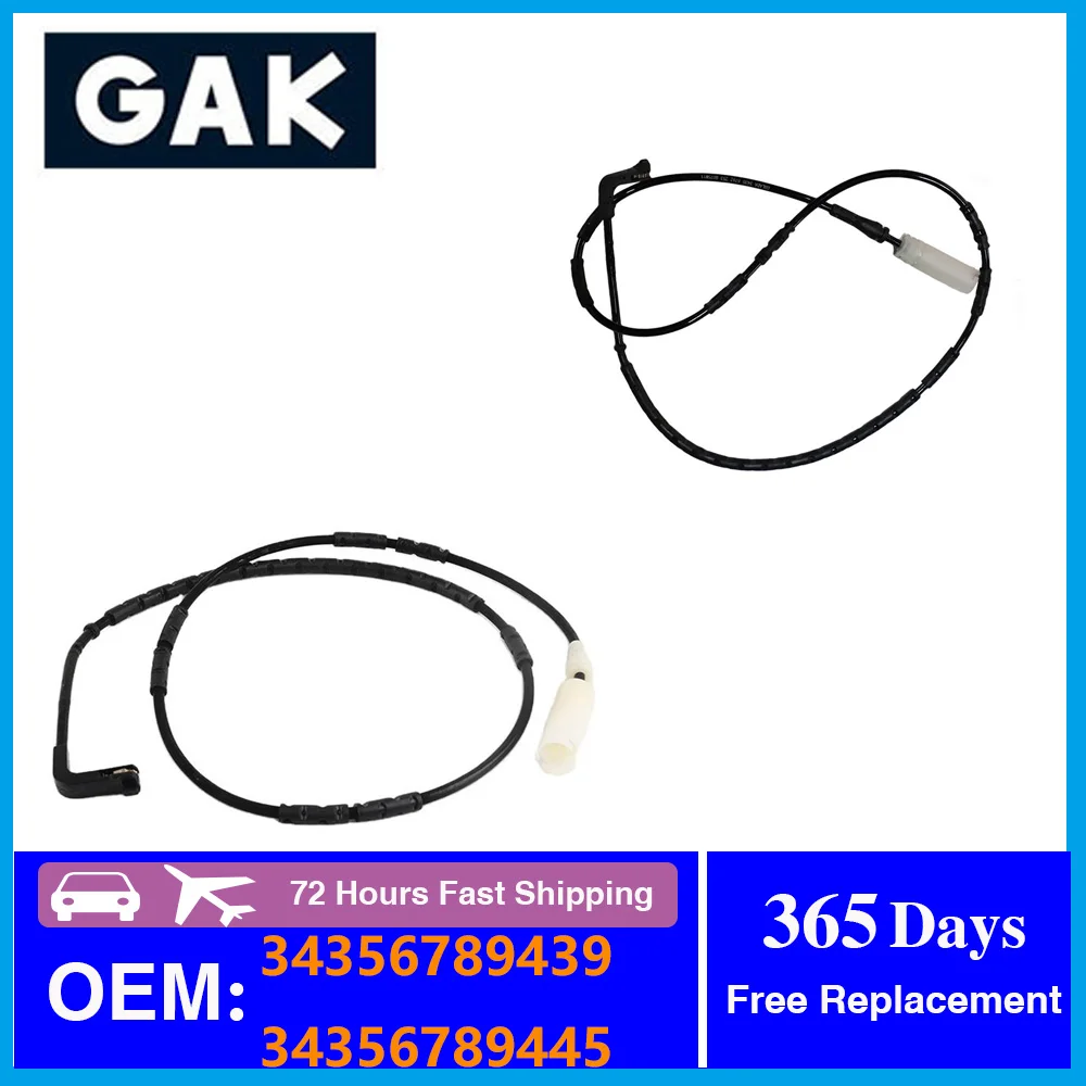 

GAK Front Rear Brake Pad Wear Sensor for BMW 1 Series E81 E82 E87 E88 & 3 Series E90 E91 E92 E93 OEM NO 34356789439 34356789445