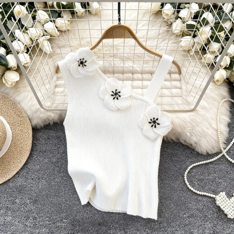 Белый асимметричный укороченны – обзор и цена Tank Top Ribbed