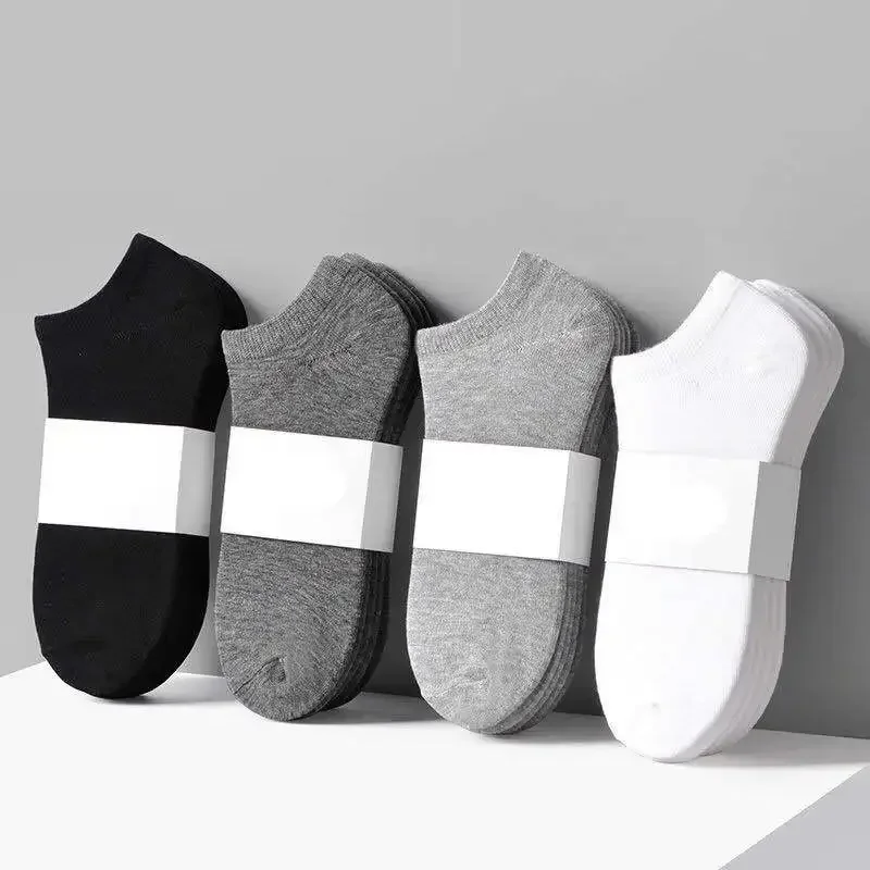 

5Pairs Essential Comfort Ankle Socks - Breathable Soft & Durable - Women's Casual & Athletic Stockings Variety Pack