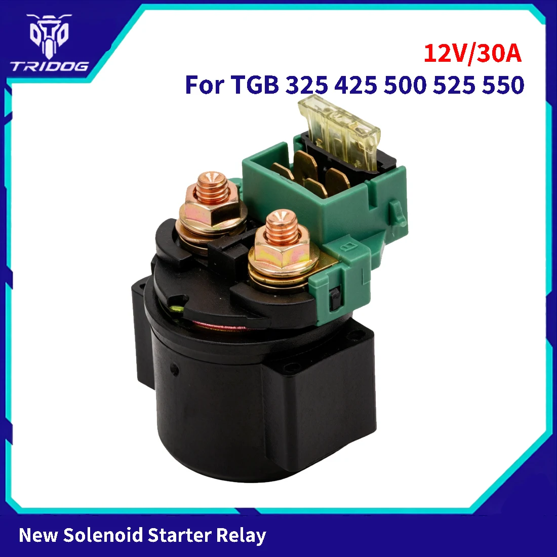 Motorcycle Fuse Starter Solenoid Relay For TGB 325 425 500 525 550 Blade 425 Quad ATV Target 550 GA5100004A 12V 30A Parts