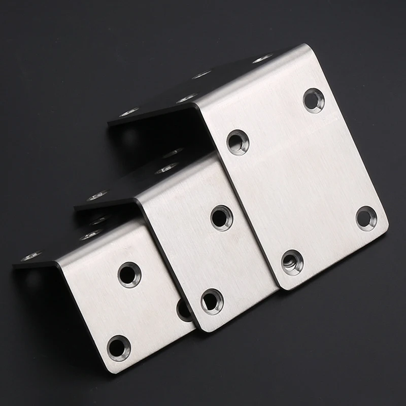 2-20Pcs L-shaped/T-shaped Iron Corner Code 90 Degree Right Angle Fixed Bracket Connector Furniture Bed Frame Cabinet Support
