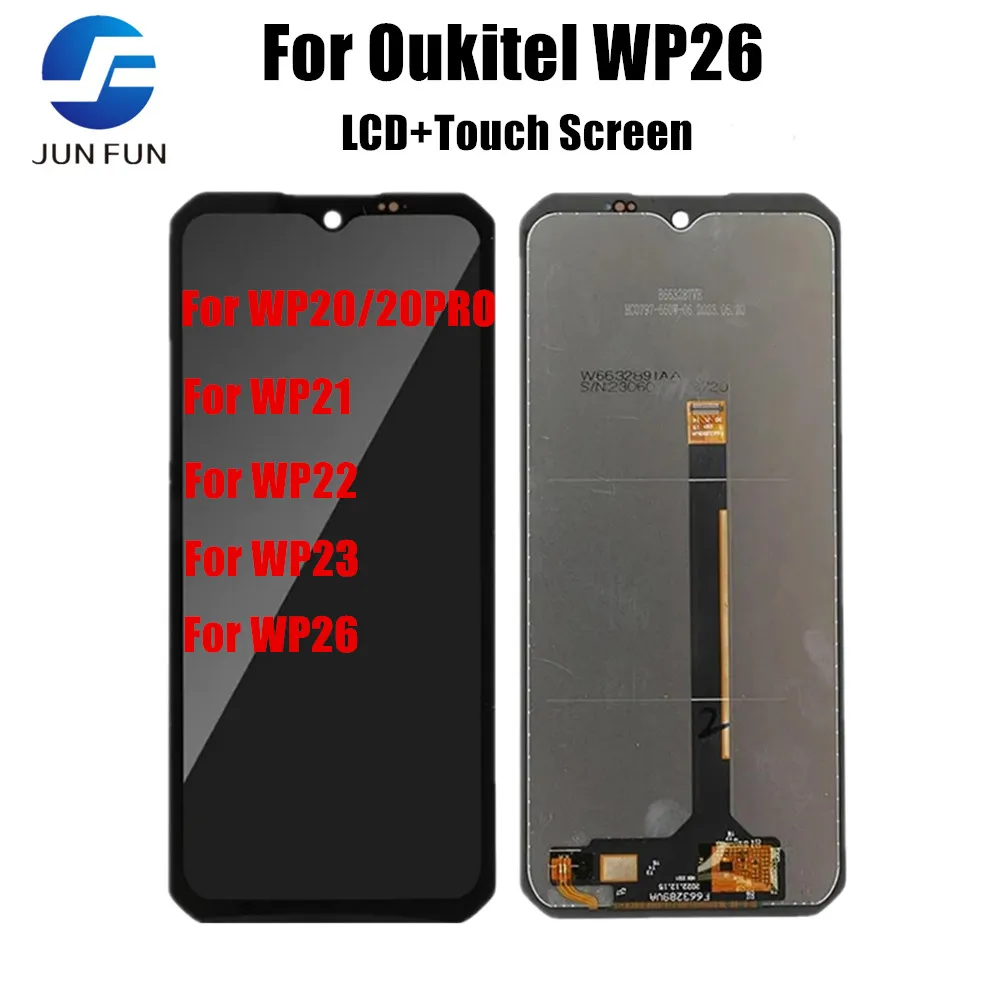 

Mobile LCD Display For Oukitel WP20 PRO WP21 WP22 WP23 WP26 LCD Display With Touch Screen Digitizer Panel Glass Lens Sensor