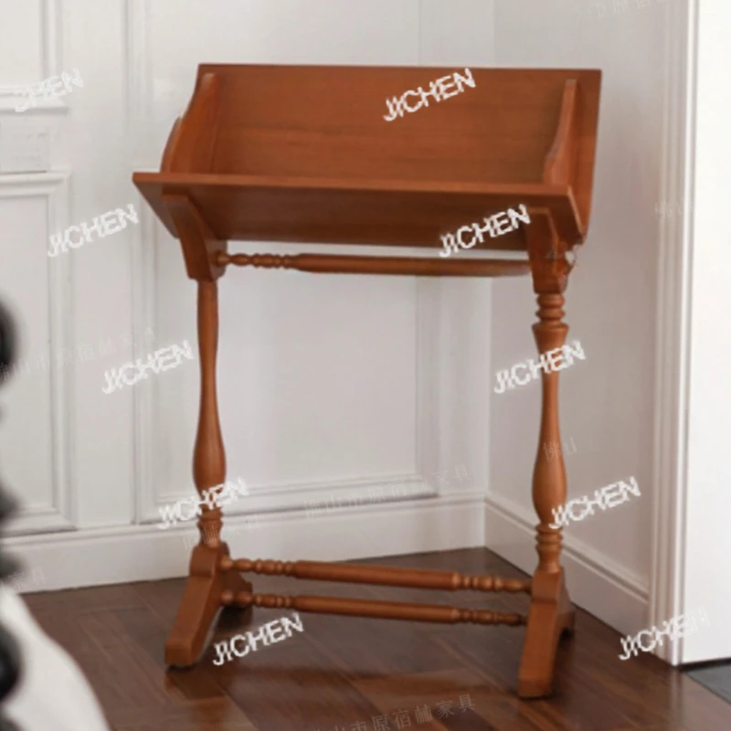 

Solid Wood Art Shelf Display Stand Living Room Floor Display Rack Magazine Rack Organizer Small Bookcase Room Wooden Furniture