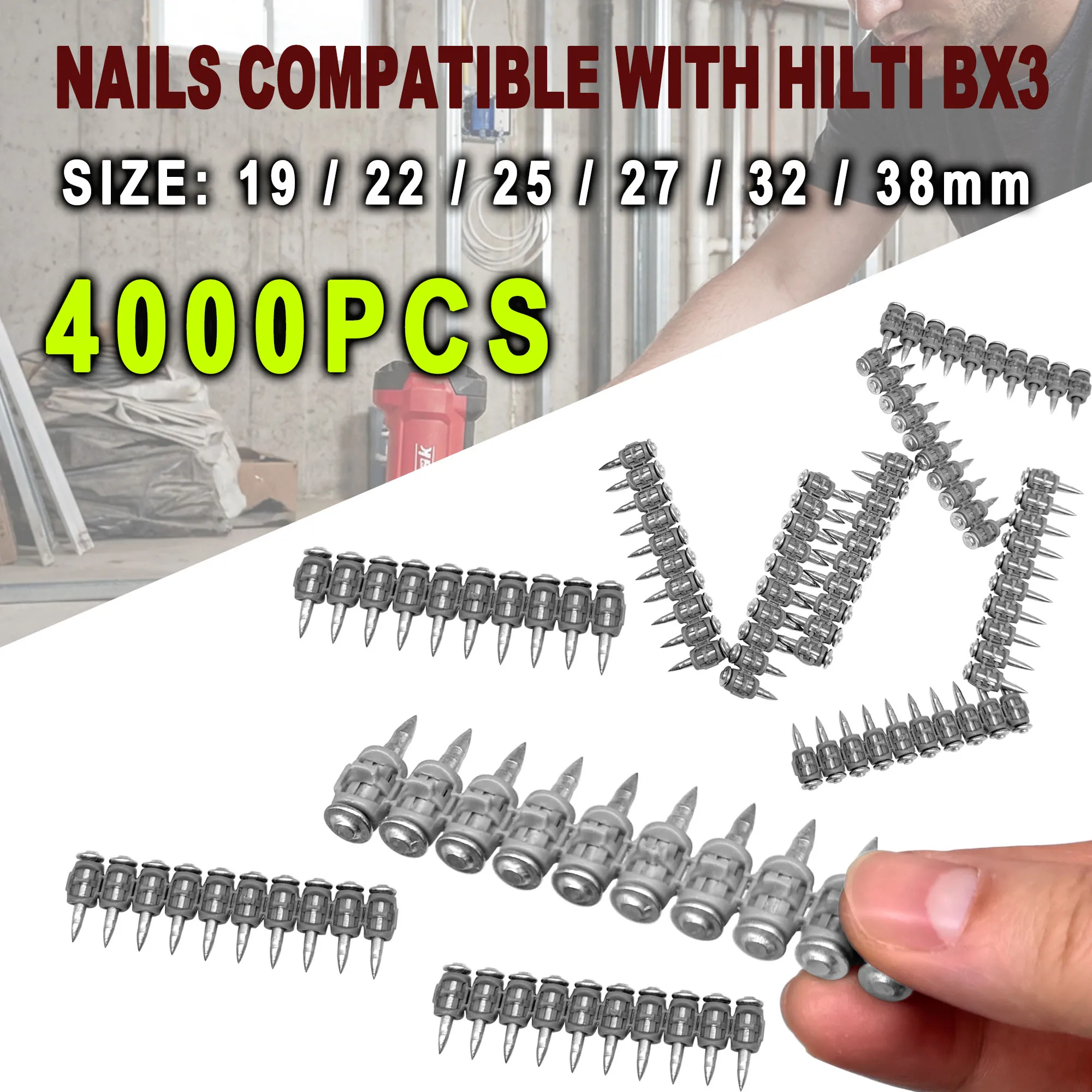 4000PCS Straight Na…