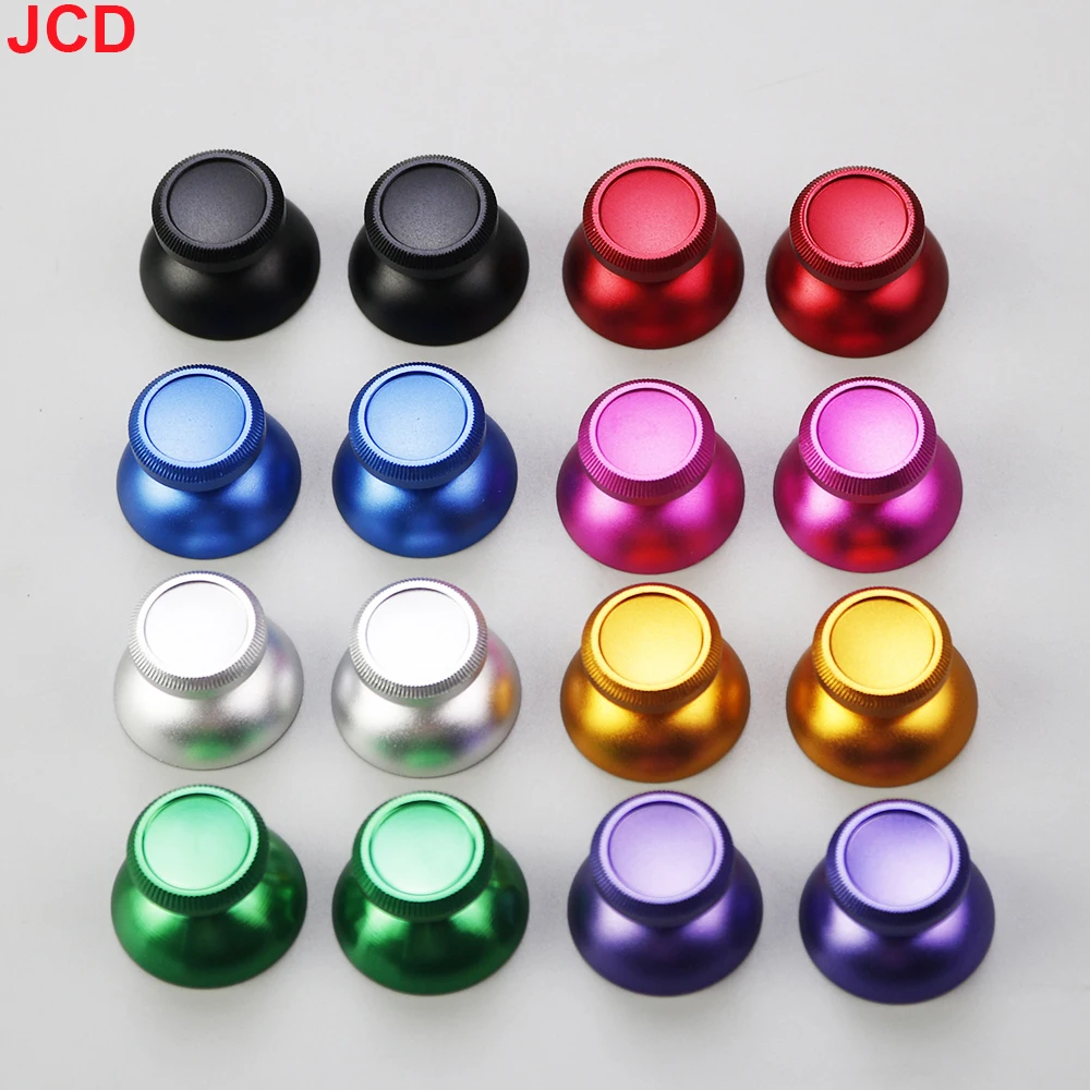 JCD 2pcs Metal Joystick Grip Cap Analog Thumb Stick Cover For PS4 Xbox One Gamepad Controller Thumbstick Replacement