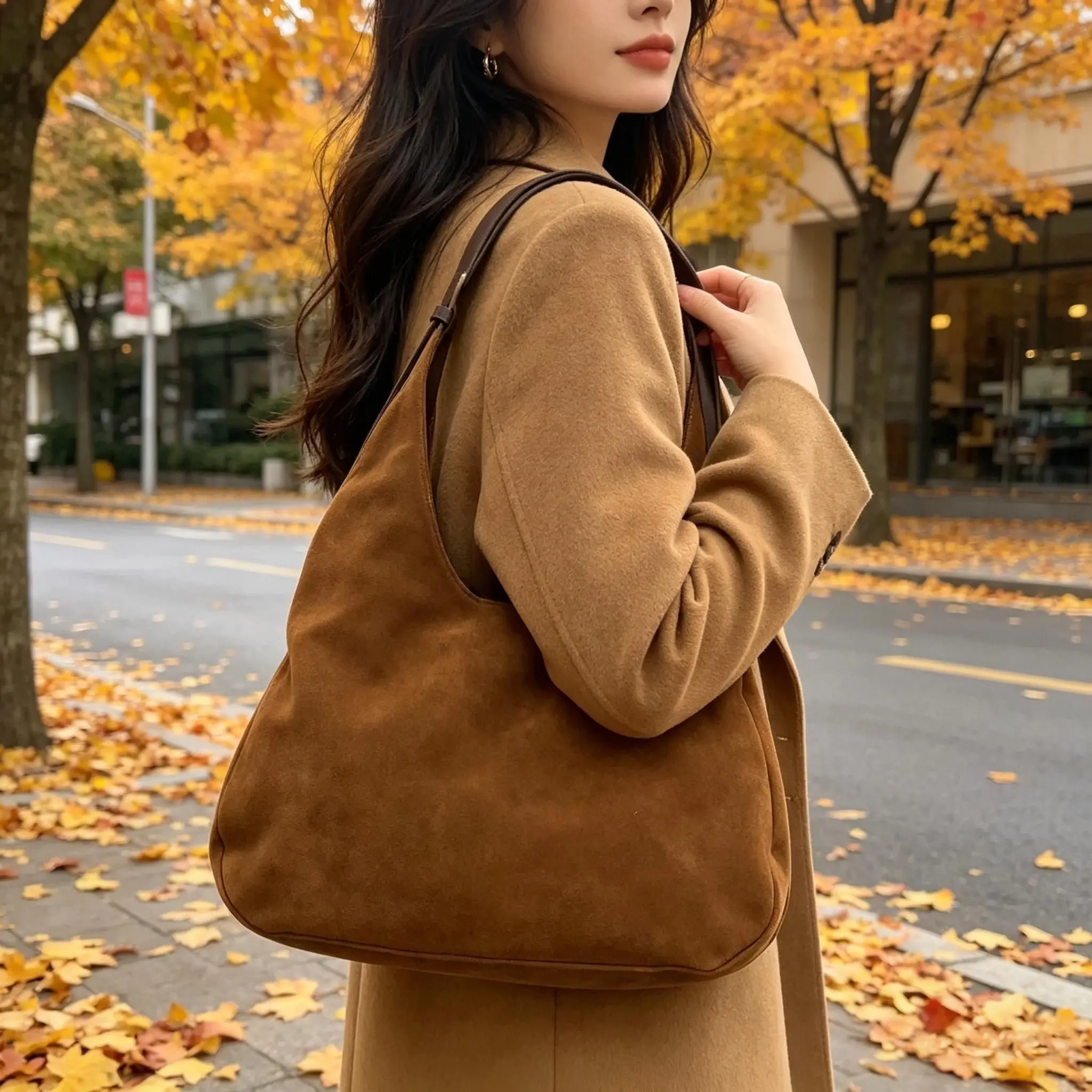 

Женская замшевая сумка через плечо на молнии, вместительная сумка-хобо, сумка-тоут, дорожная сумка, роскошные сумки и клатчи