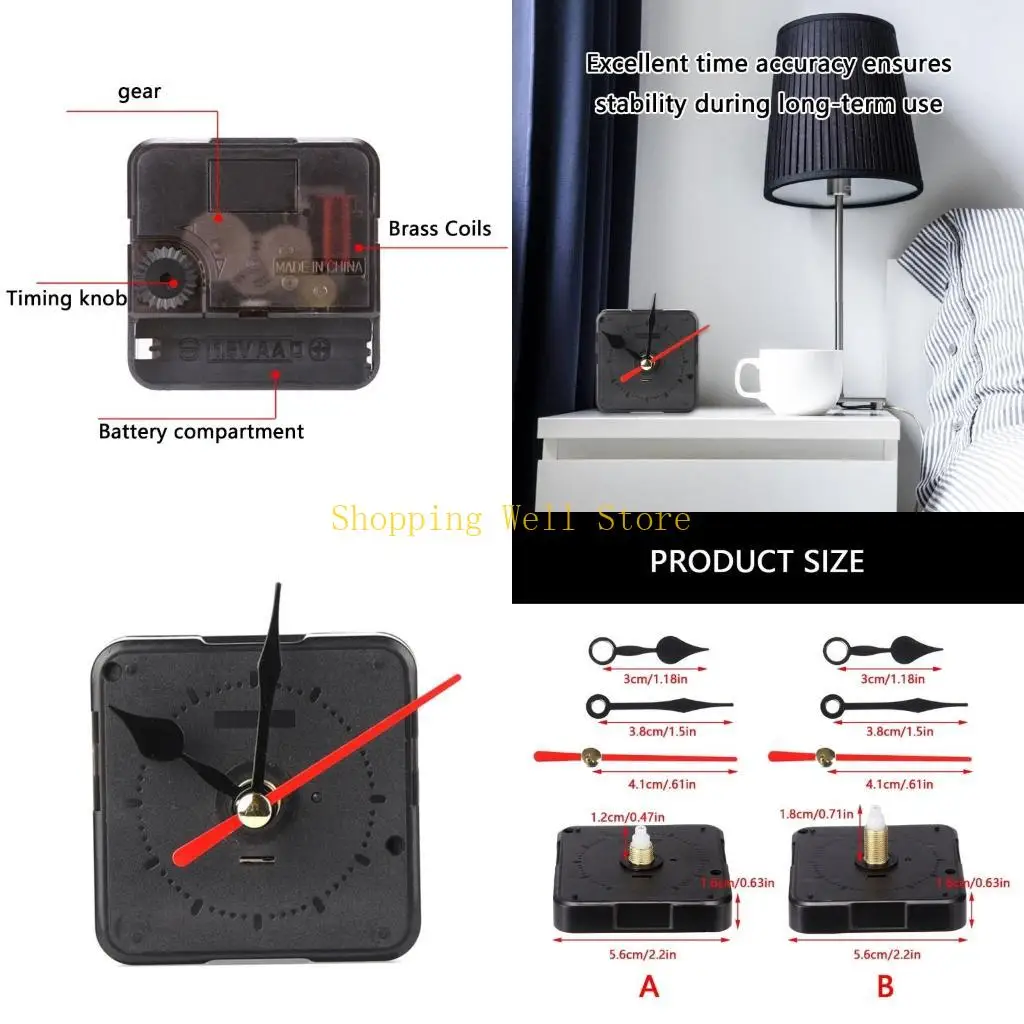 KX4B Parti riparazione orologio fai -da -te Quiet QUARTZS COLLO MOVIMENTO E GUIDA COLLO COLLO CHIEDE