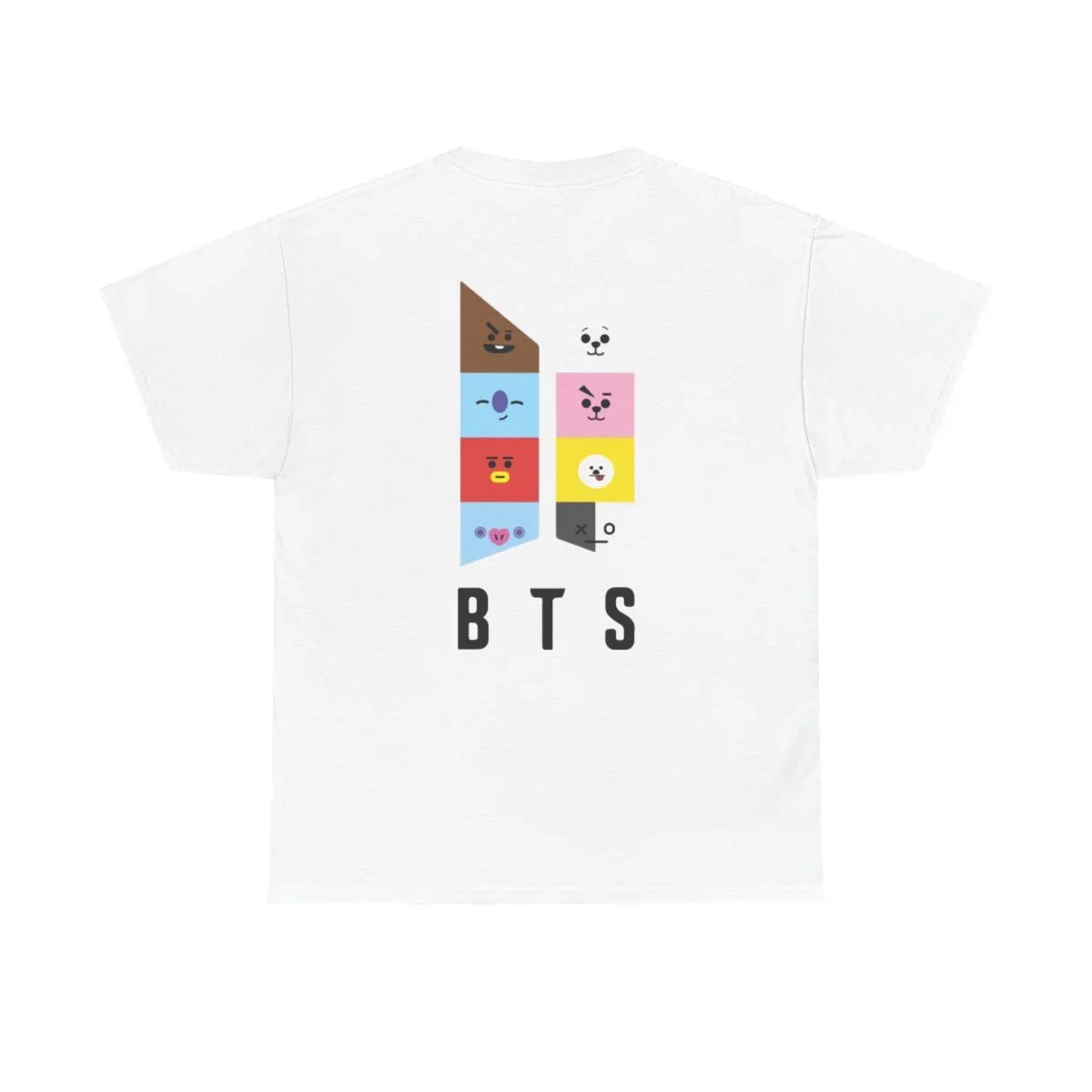 2026 Black BTS Pattern Printed Off Shoulder Sleeves, Oversized Cotton T-shirt, Comfortable, Breathable, High-quality Ins Y2k