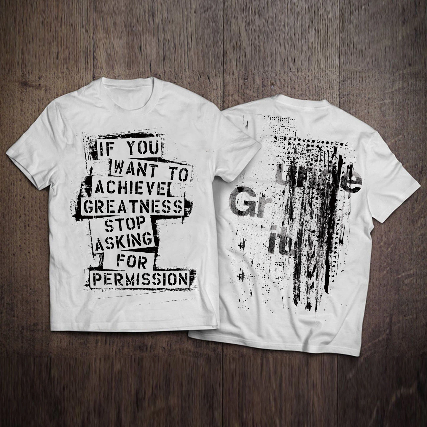 European and American High Street Trend Instagram Street Graffiti Spray-painted Printed T-shirt Cotton Rock Trendy Brand Man