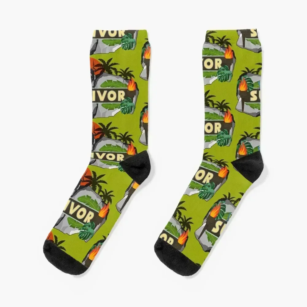 

Survivor Gifts - Survivor Cancer Island Life Game Divorce Show Socks gym Run Argentina hiking Man Socks Women's