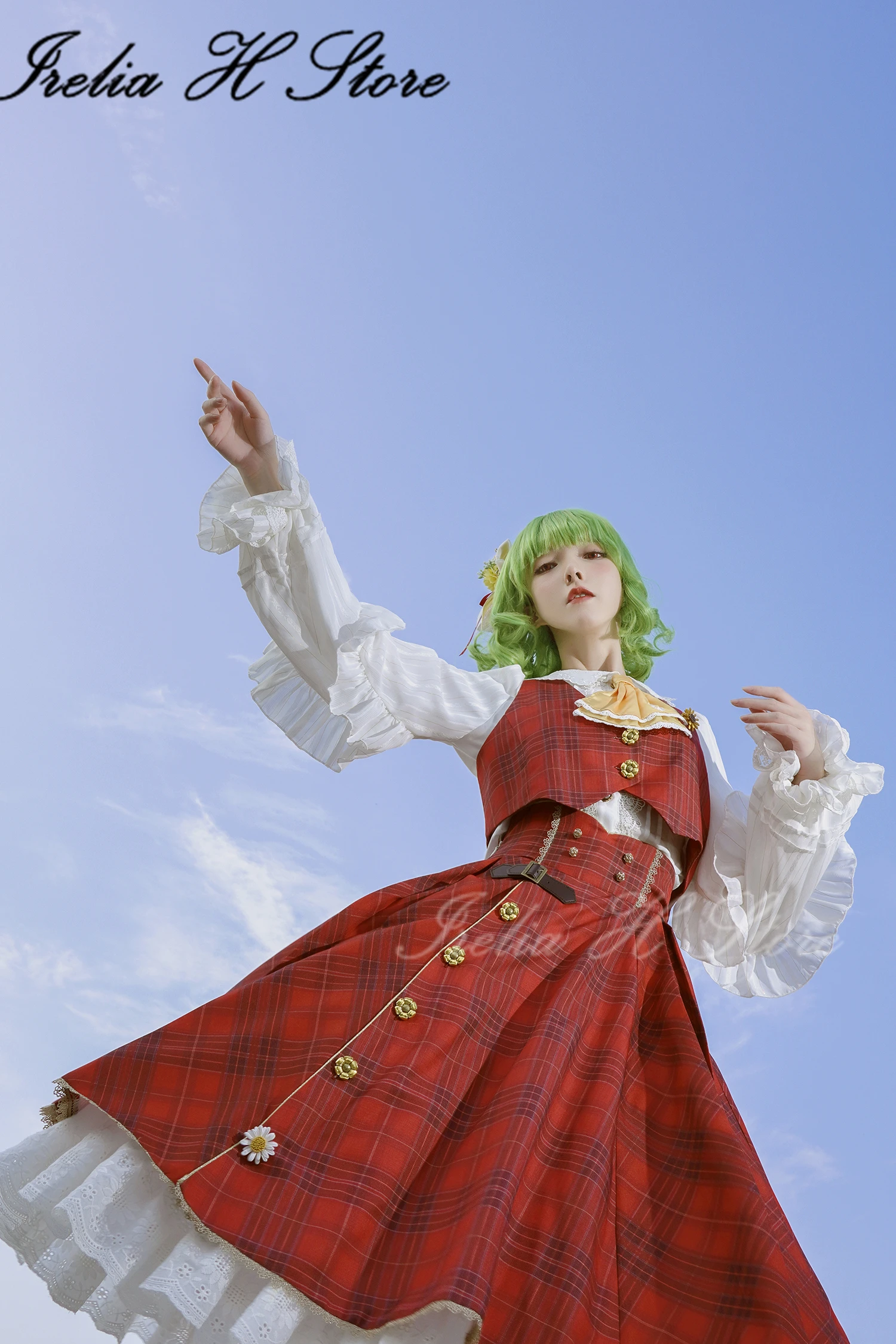 Irelia H Store Touhou Project Kazami Yuuka Uniform Cosplay Costume shirt dress female