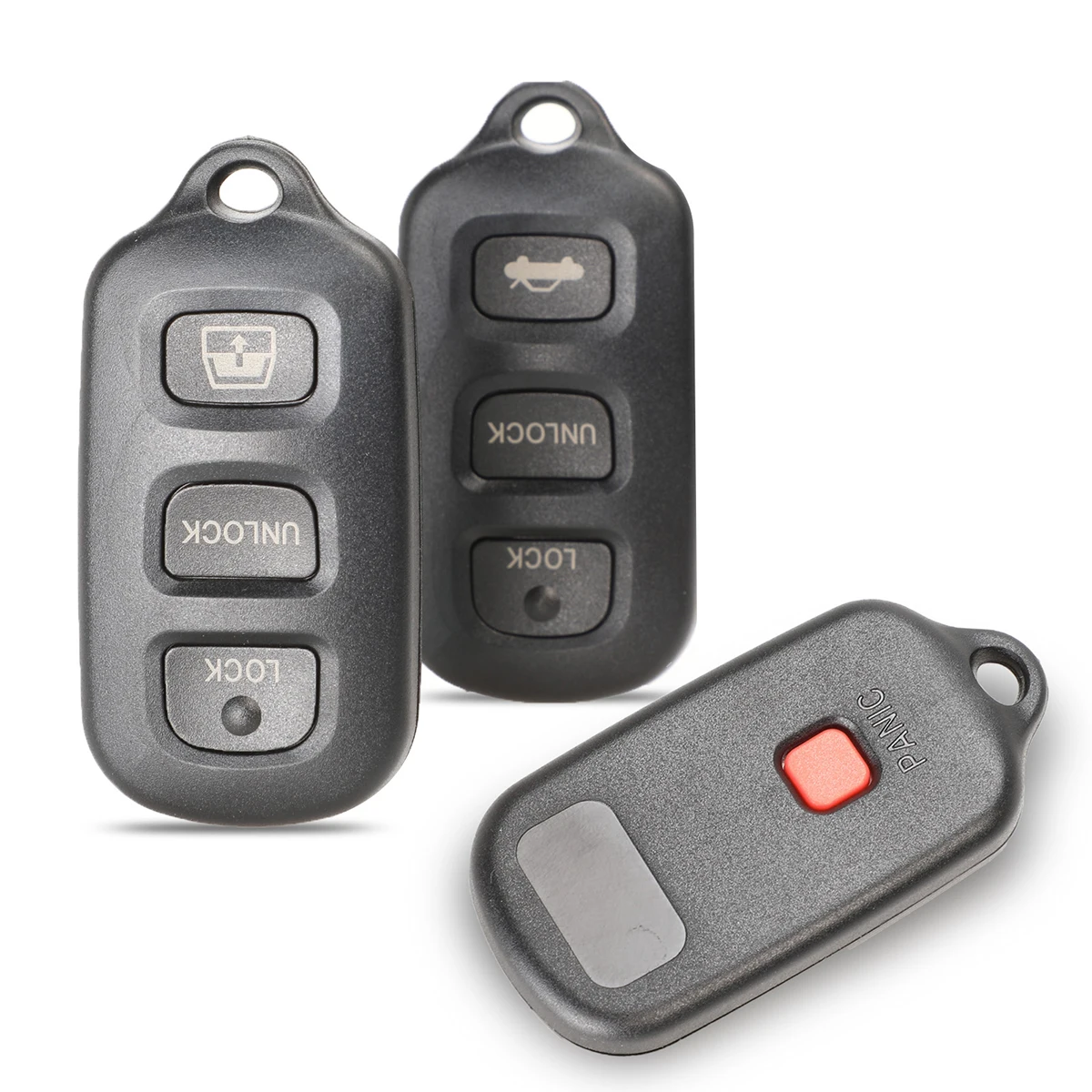

2/3/4BTN Remote Car key Shell fob for Toyota Sequoia 4-Runner 4Runner 2003-2008 Keyless Case Replacement 3Button+Panic