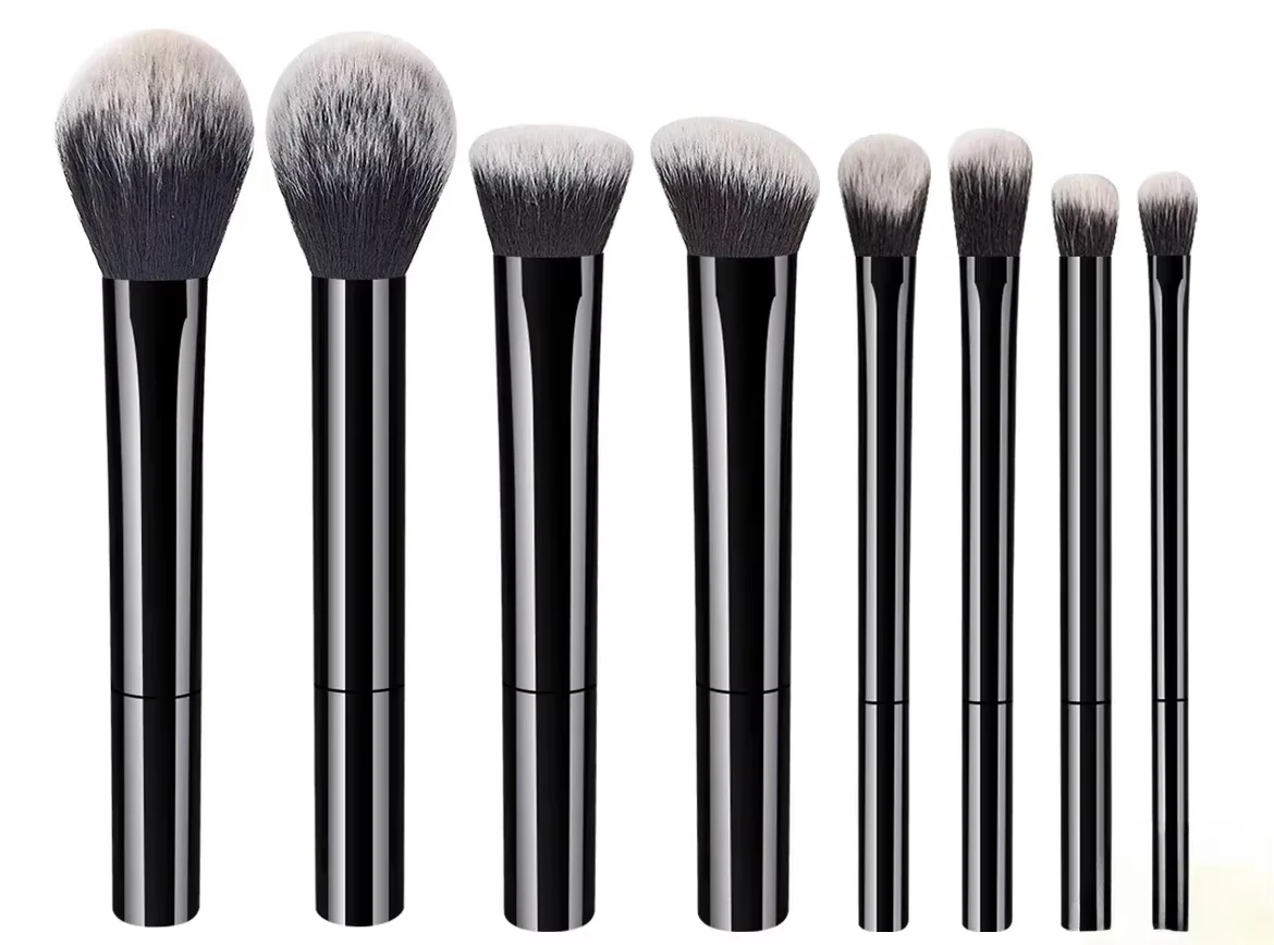 7/8 stuks make-upborstelset Zacht synthetisch haar Make-upborstels Foundation Blush Oogschaduw Cosmetische make-uptools