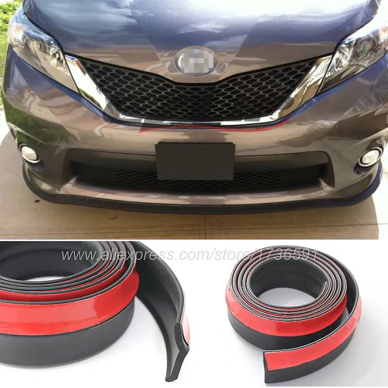 

Car Bumper Lip For TOYOTA Corolla Wish Belta Yaris Vios Limo Prius Levin Crown Avensis Previa Front Spoiler Skirt Body Kit Strip