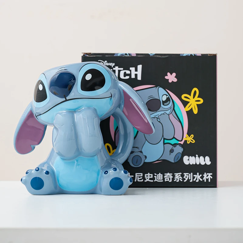 Disney Lilo&Stitch Ceramic Mug Stereoscopic Water Cup Stitch Home Office Milk Coffee Cup Cartoon Vase Ornament Friends Xmas Gift view 2