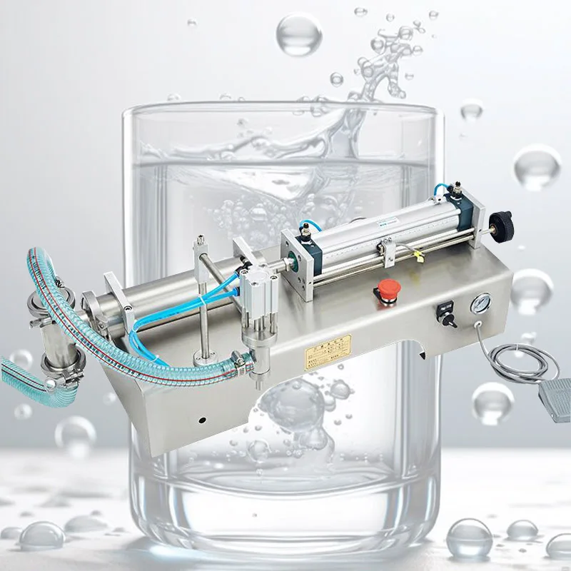 

Одношнековая пневматическая машина для количественного розлива жидкостей: напитков, парфюмерии, пищевого масла