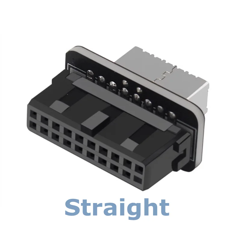 USB 3.0 Internal Header to USB 3.1/3.2 Type C front Type E Adapter 20pin to 19pin converter for pc motherboard Connector Riser