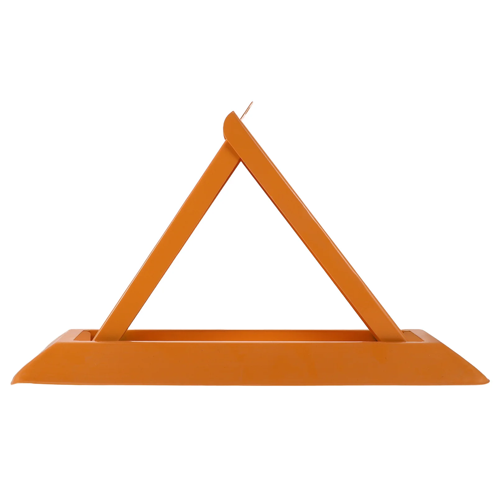 1 conjunto de bloqueio de estacionamento triangular, aço reforçado, anti-pressão, âncora à terra, visibilidade brilhante, barreira de segurança para residencial