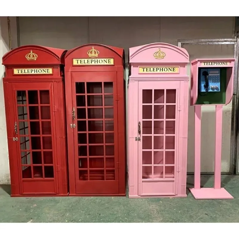 

Color izable 2M Tall London-style Telephone Booth with Flat-pack Assembly Sturdy and Durable A Decorative Telephone Booth