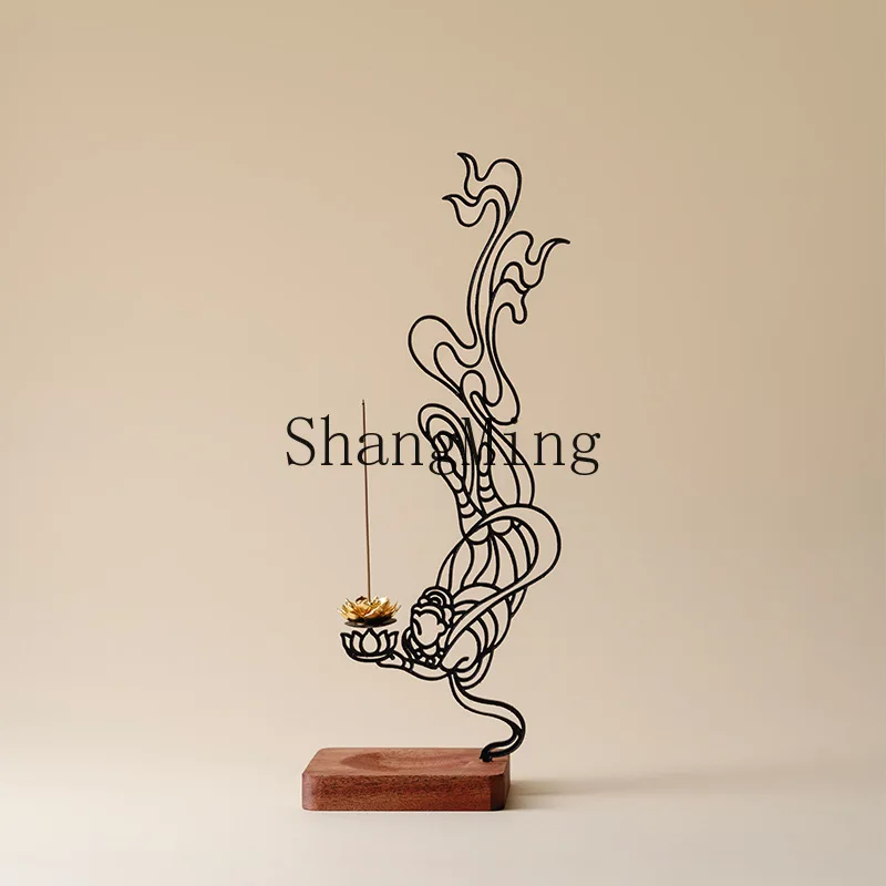 

DSA flying lady incense insert creative household aromatherapy burner line seat ornament zen incense burner decorative ornament
