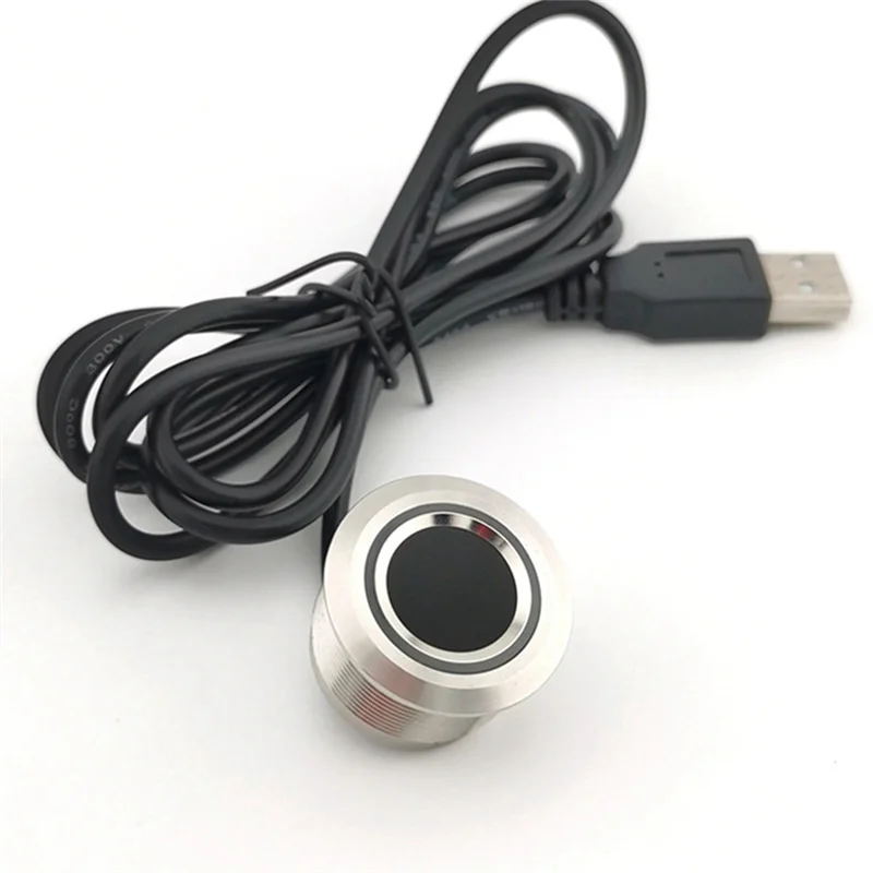 R503pro 1500 Capacity Round RGB LED Control DC3.3V Capacitive Fingerprint Module Sensor Scanner For Access Control,USB Durable-T