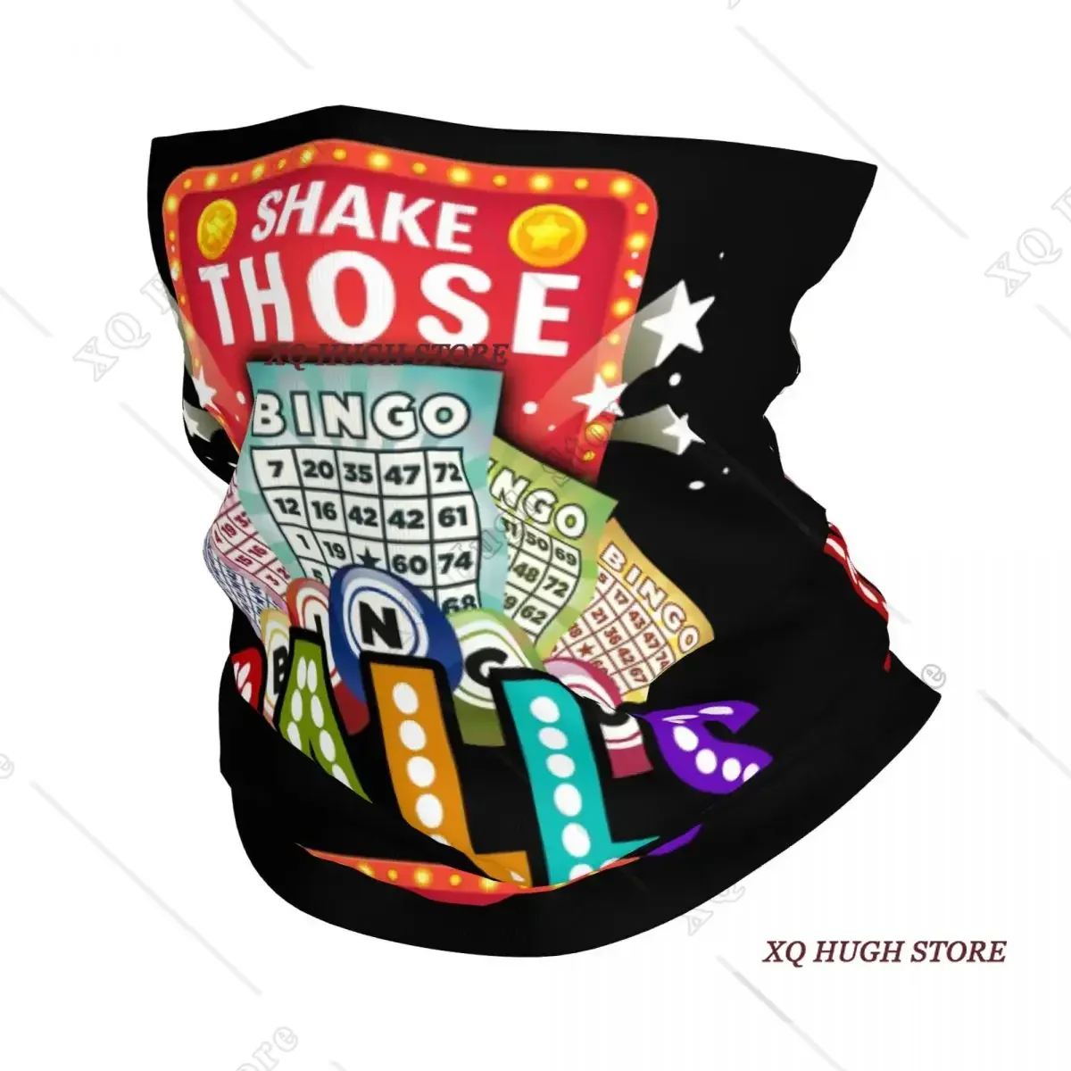 

Пользовательские Shake Those Balls Бинго Бандана Зимняя теплая шея Женский ветрозащитный шарф для лица для лыжных гетр Повязка на голову