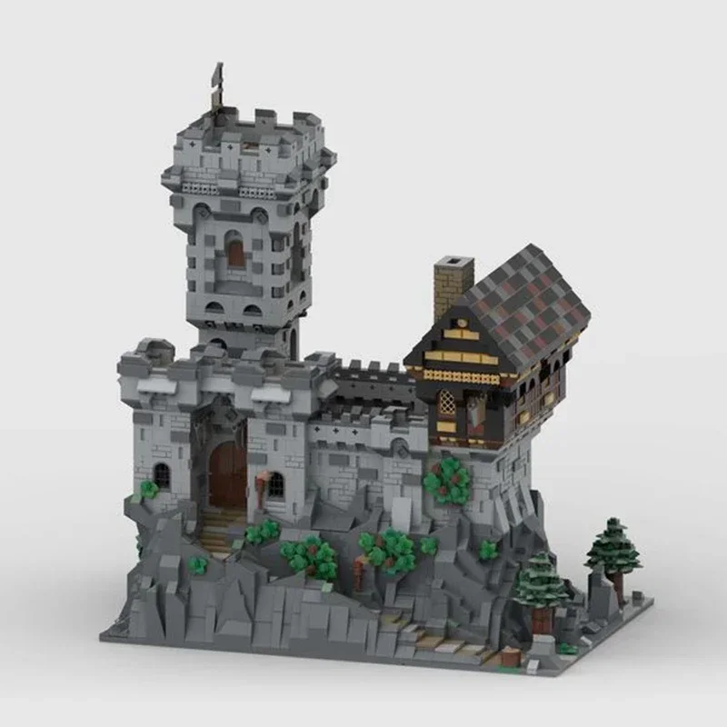 Fortress Model Moc Building Bricks Medieval Rock Castle Technology Modular Blocks Gifts Christmas Toys DIY Sets Assembly