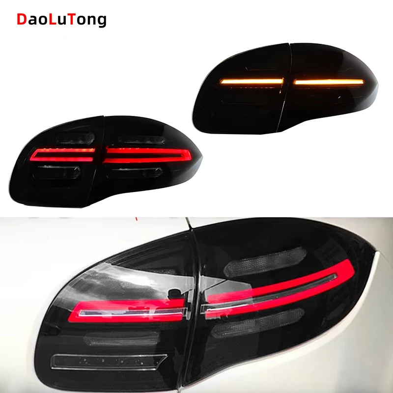 Rotes LED-Rücklicht, Halon-Rückleuchten, laufende Rückfahrsignale, modifizierte Auto-Rückleuchte für Porsche Panamera 970.1 2010–2013