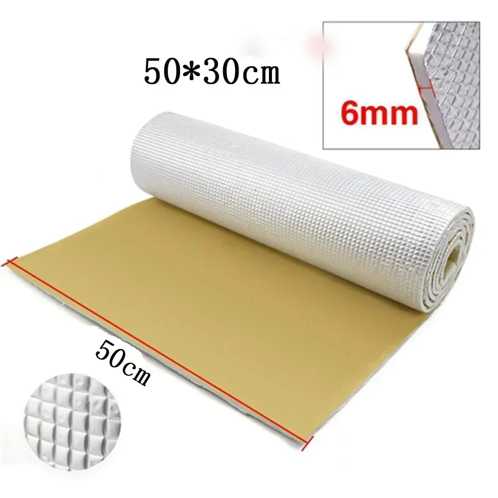 

Parts Sound Insulation Mat Exquisite High Quality Aluminum+PE Cotton White Inner Interior Replacement Portable